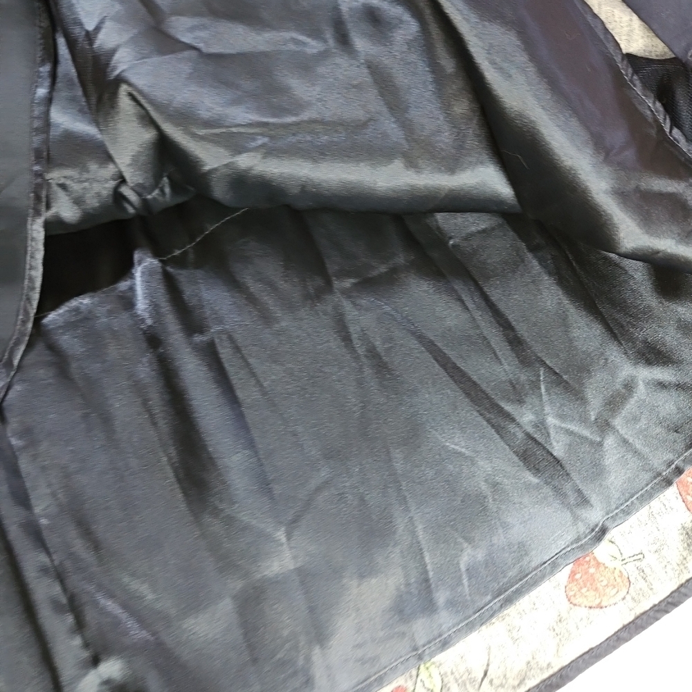 City Chic Navy Strawberry A-Line Skirt Belted Pockets - Picture 9 of 9